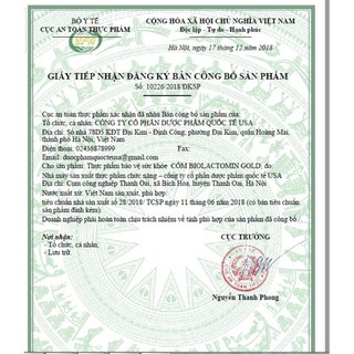 Men tiêu hoá Biolactomin Gold