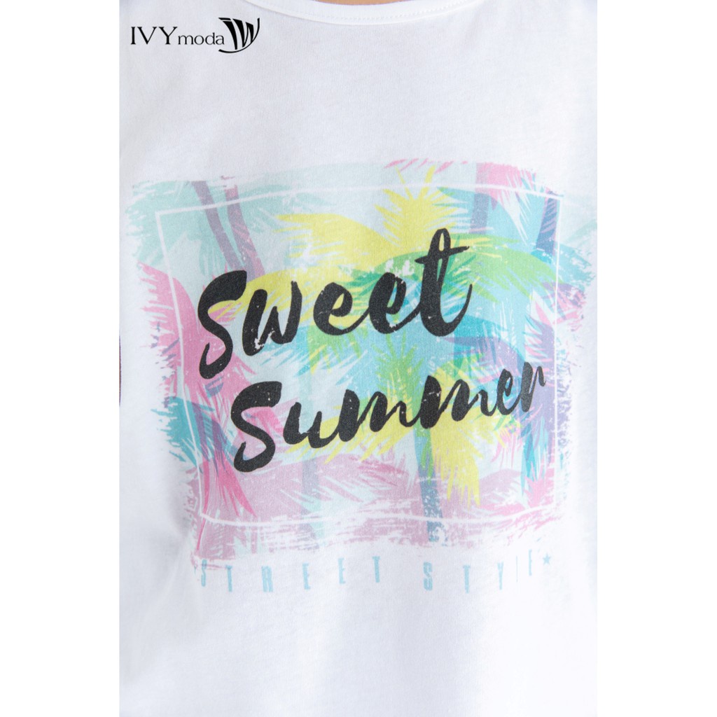 [NHẬP WABRTL5 GIẢM 10% TỐI ĐA 50K ĐH 250K ]Áo thun ba lỗ bé trai Sweet Summer IVY moda MS 56K1366