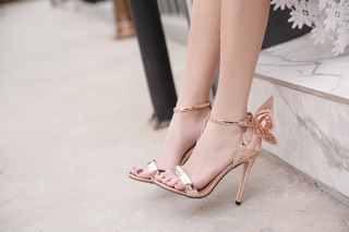 Giày cao gót cánh bướm xk