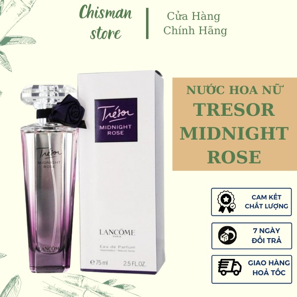 Nước Hoa Nữ Lancome TreSor MidNight Tím 75ml Mùi hương Ngọt ngào quyến rũ- Chisman
