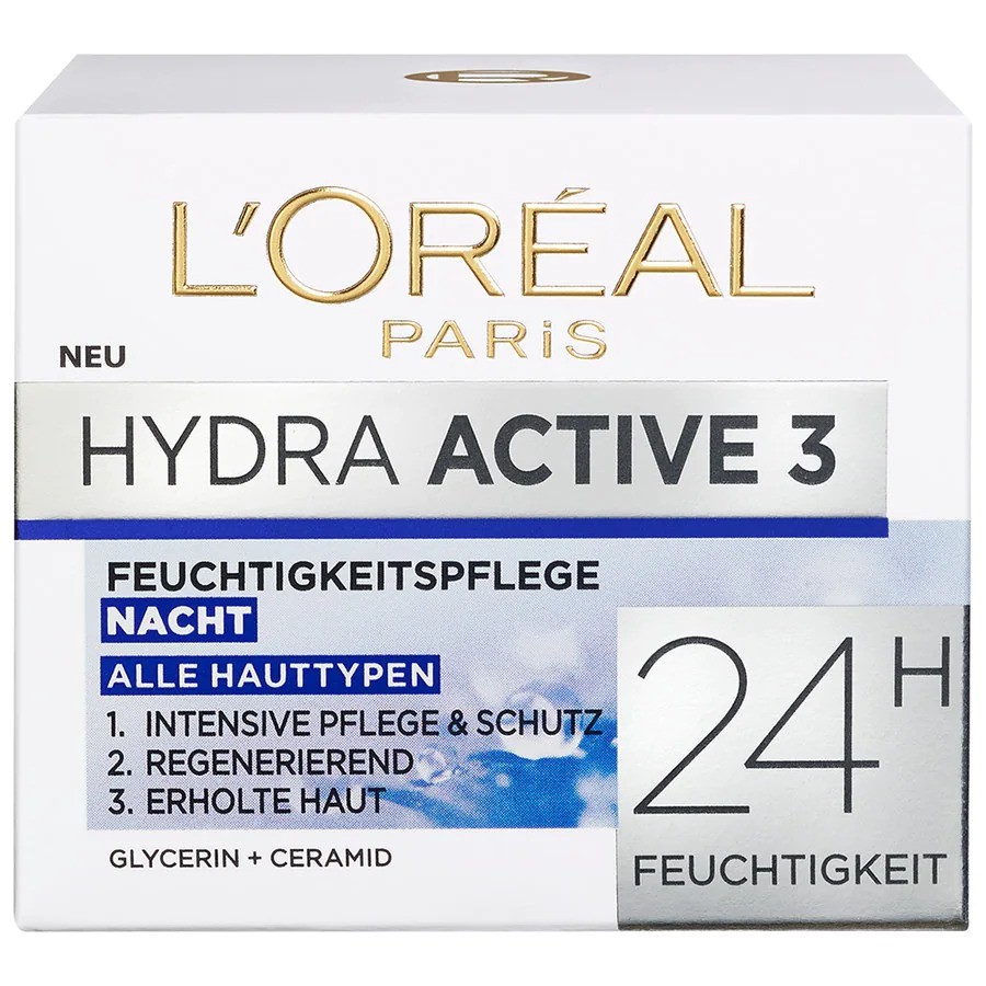 Kem Dưỡng Da Loreal Hydra Active Cho Da Khô Và Nhạy Cảm Ban Đêm, 50 ml | BigBuy360 - bigbuy360.vn