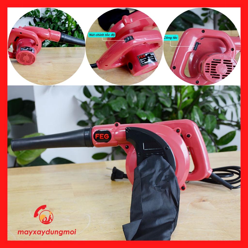 Máy thổi bụi FEG EG-103 - Thiết kế nhỏ gọn, vỏ máy hấp thụ rung động, tay cầm tiện lợi