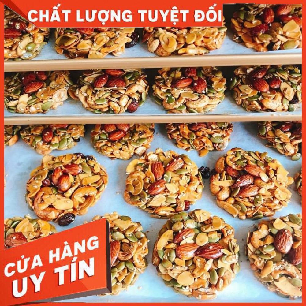 BÁNH GRANOLA/ BÁNH HẠT DINH DƯỠNG không đường ăn kiêng bổ dưỡng nhà làm thom ngon