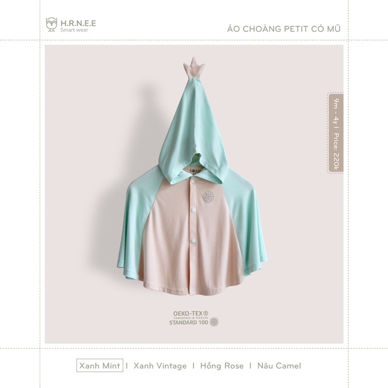 ÁO CHOÀNG CÓ MŨ H.R.NEE 2022