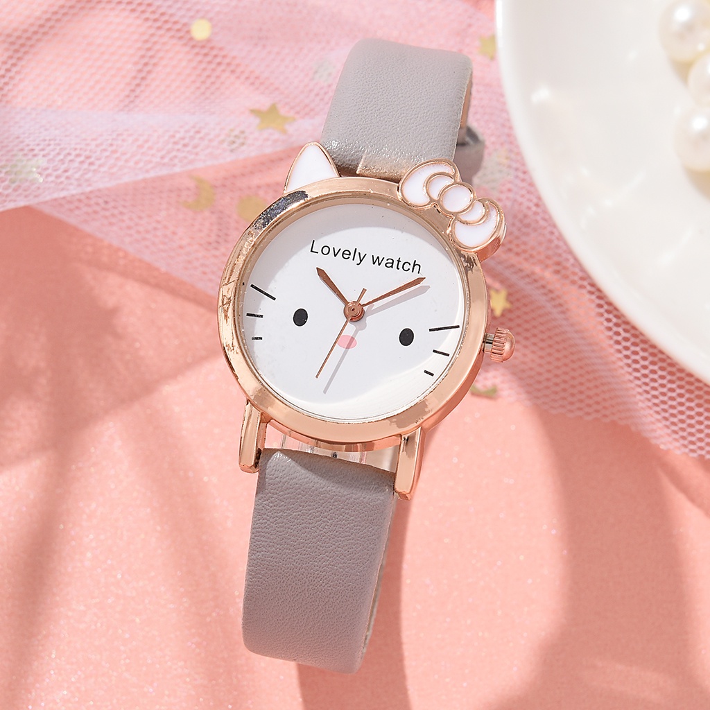 Đồng Hồ Hoạt Hình Dễ Thương Phong Cách Hàn Quốc Cho Học Sinh Tiểu Học