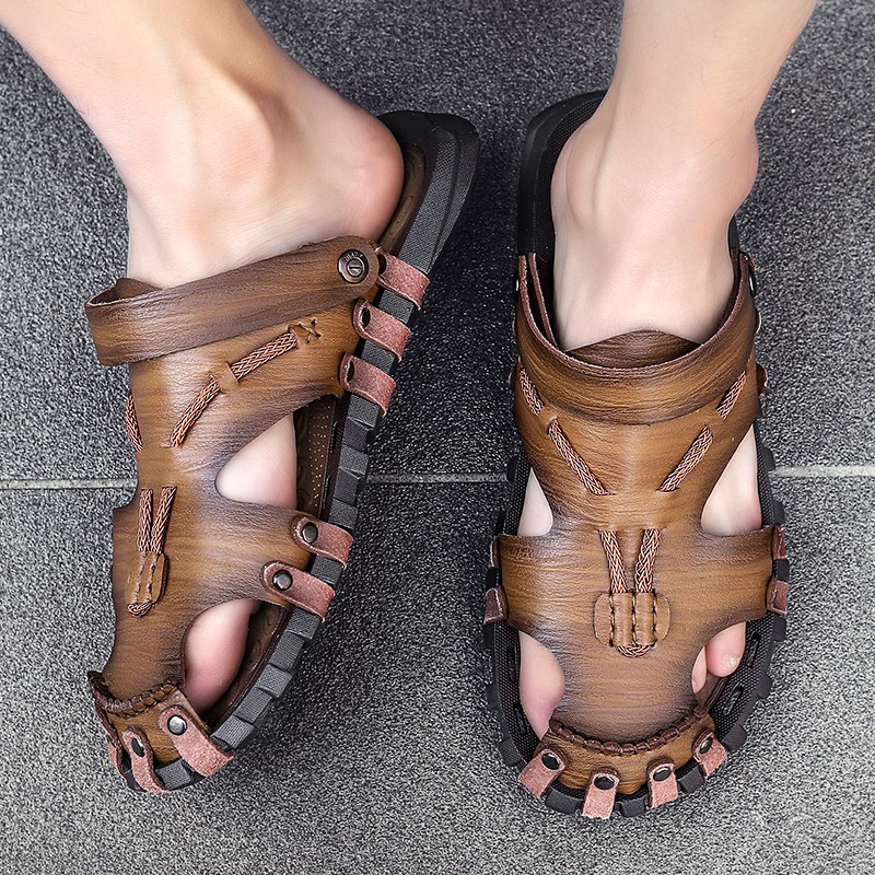 Giày sandal chống trượt size ngoại cỡ 38-47 2020