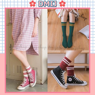 [Vớ Nữ Nhún Cổ Cao] Tất Nữ Nhún Cổ Cao Vintage Style Hàn Quốc