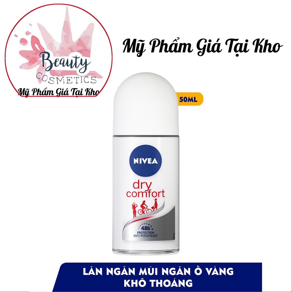 Lăn Khử Mùi Nữ Nivea Sáng Thâm Trắng Mịn 50ml