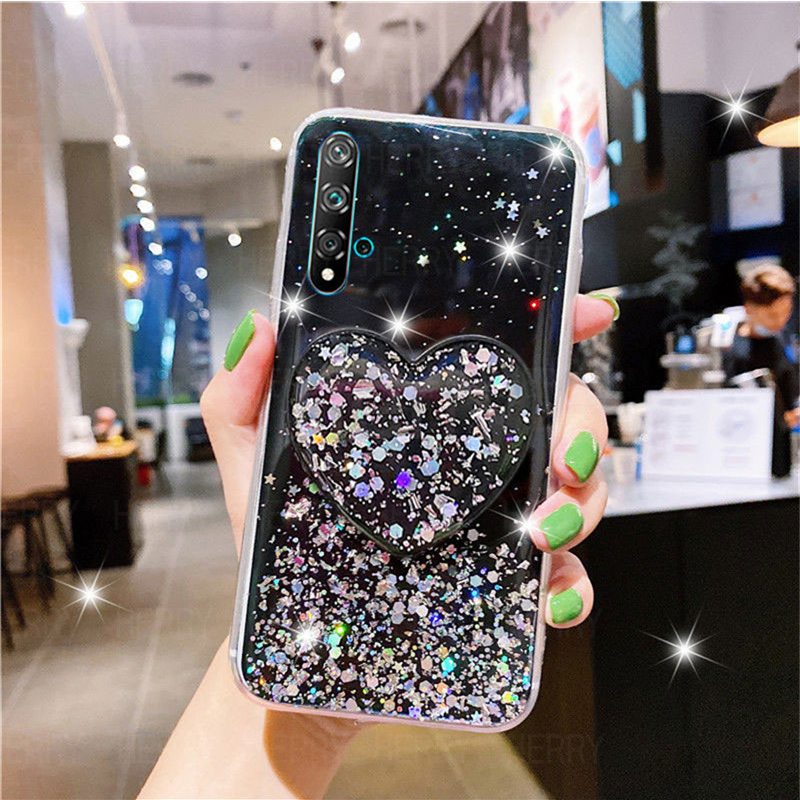 Vỏ điện thoại mềm TPU long lanh Bling Sequins dành cho Huawei Mate 20 Pro Y7A A6P Y5P Y7 Y9S Y9 Prime 2019 Honor 8X Bầu trời đầy sao Với Vỏ nắp đậy Vỏ,Bao ,Ốp lưng