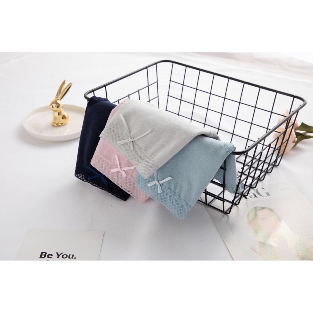 Quần Lót Hip Bow Cotton Phong Cách Hàn Quốc