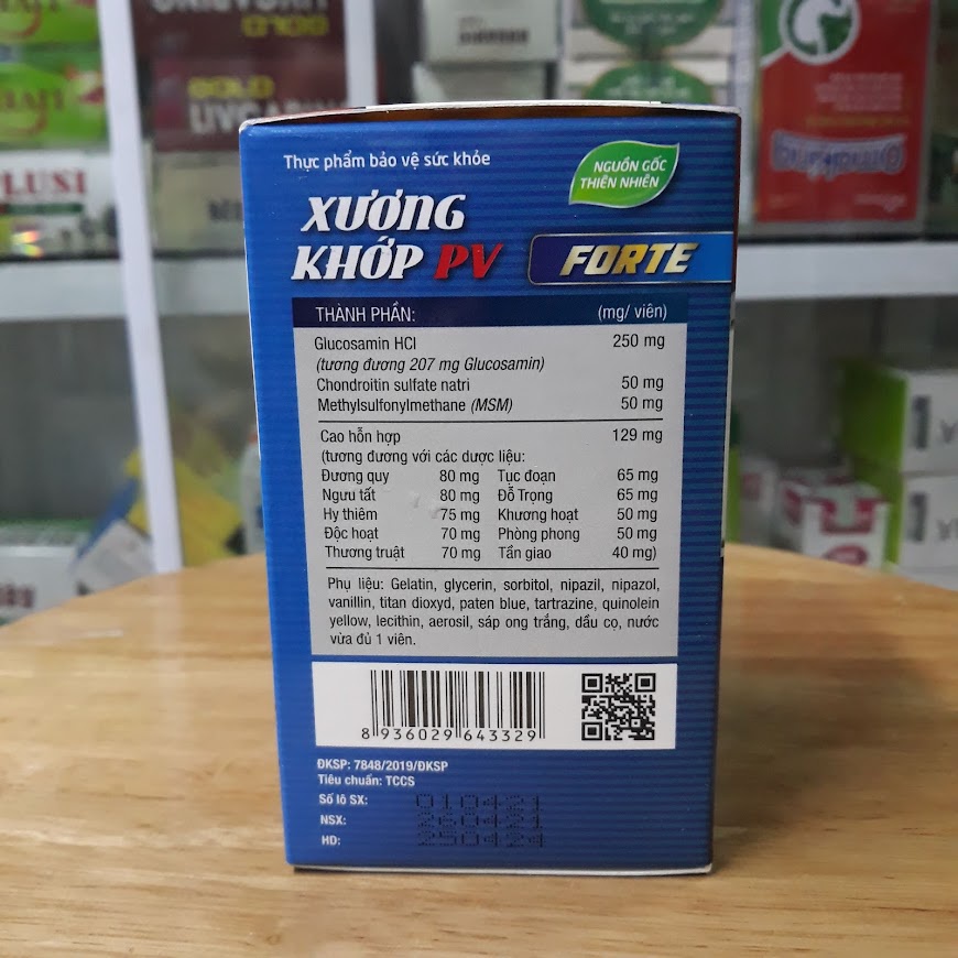 [Chính hãng] Xương khớp PV Forte lọ 60 viên