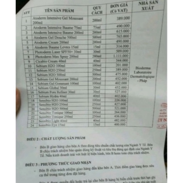 Toner Bioderma Sebium lotion kiểm soát dầu, sạch sâu lỗ chân lông, hạn chế mụn tái phát