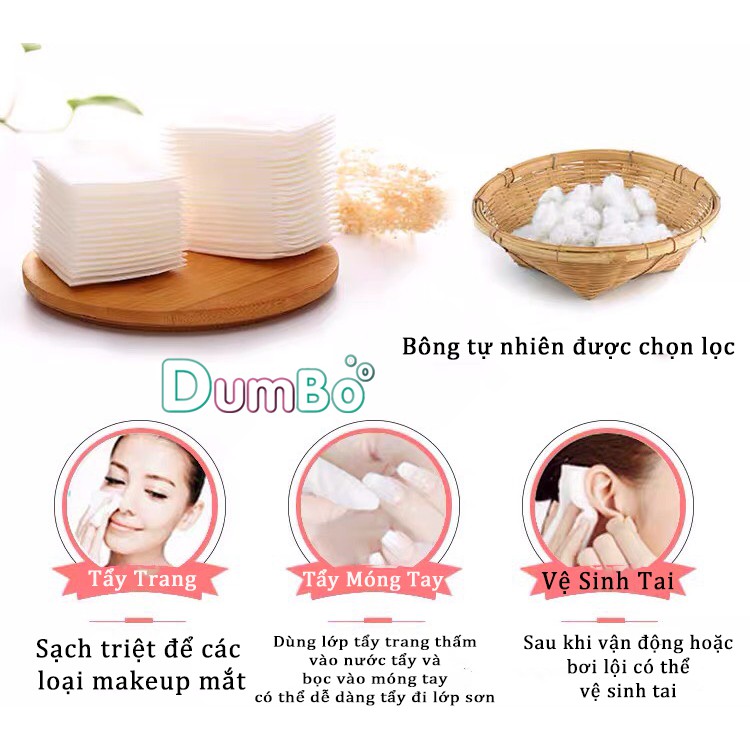 Nhập INCU16APR giảm 20K đơn 50K_ Bông Tẩy Trang Cotton Pads túi 222 miếng | BigBuy360 - bigbuy360.vn