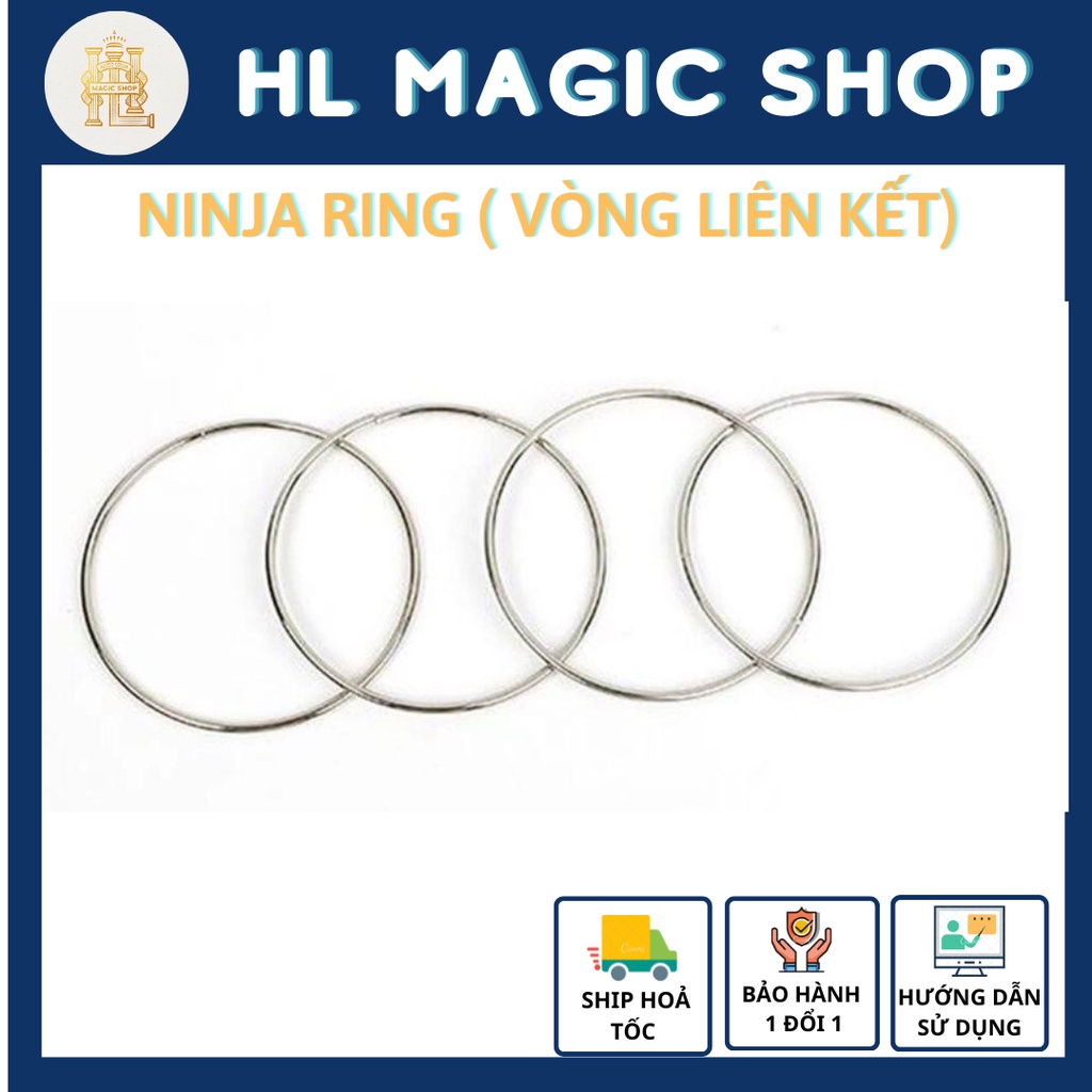 Đồ chơi ảo thuật 4 vòng liên kết nhỏ (ninja ring)
