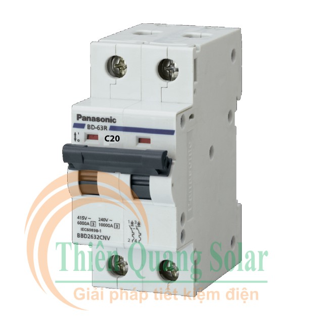Aptomat CB Panasonic 20A 2P/220V AC