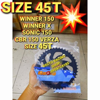 Dĩa 45t winner 150/winner x/sonic 150/cbr 150 verza chính hãng recto