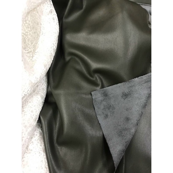 Vải da chun chất mềm đẹp may chân váy, quần, túi