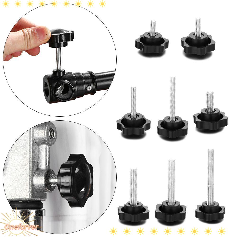 Set 4 núm vặn vặn bằng thép carbon M6 M8 hình ngôi sao màu đen