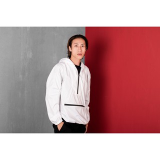 Áo Gió Hoodie Trắng - Tech hoodie White