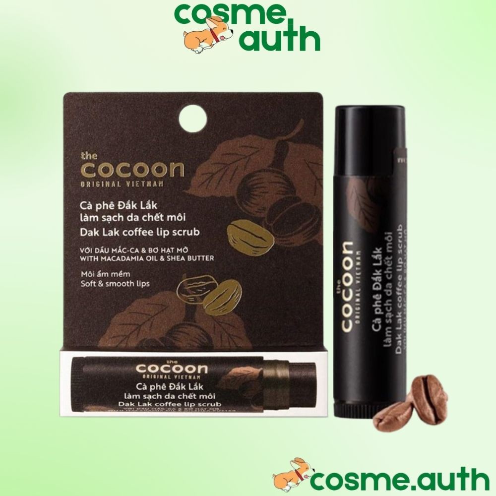 Cà Phê Đắk Lắk Làm Sạch Da Chết Môi Cocoon Dak Lak Coffe Lip Scrub 5g - Tẩy Da Chết Môi