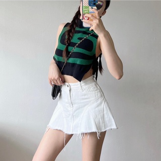 Chân váy chữ a trắng