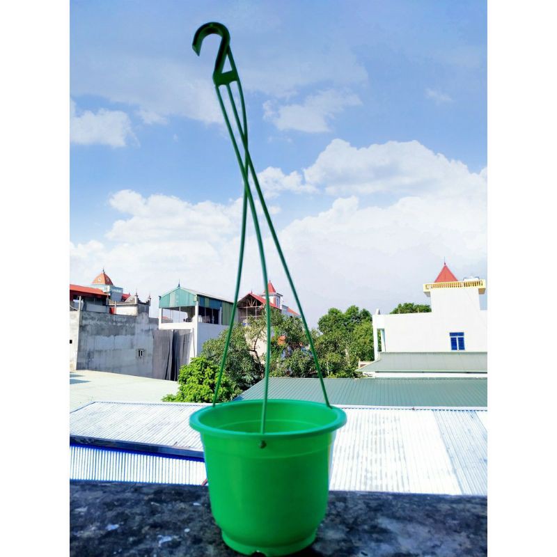 COBO 10 CHẬU TRÒN TRỒNG CÂY,HOA KIỂNG CÓ KÈM DÂY TREO