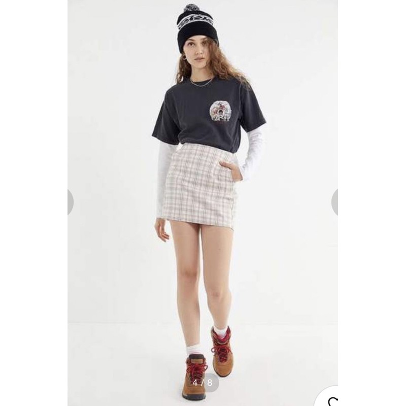 Chân váy urban caro