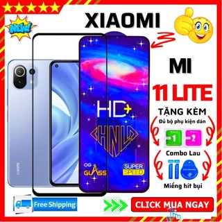 Kính Cường Lực Xiaomi Mi 11 LITE [4G,5G,NE]- Miếng Dán Full màn hình 21D - Độ cứng 11H - Độ trong suốt cực cao.