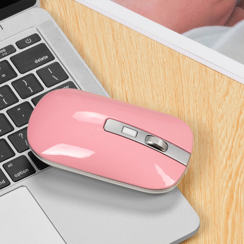 Chuột Không Dây RGB Quang Học 1600dpi Thiết Kế Nhỏ Gọn Không Gây Tiếng Ồn Thời Trang