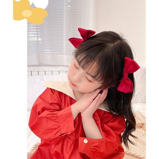 Kẹp tóc nơ cho bé, set kẹp tóc nơ dễ thương cho bé