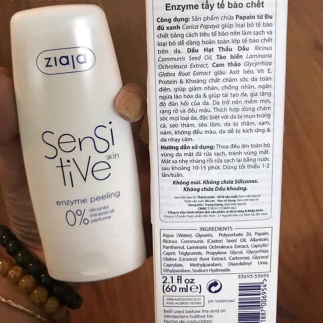 ziaja sensitive enzyme peeling
