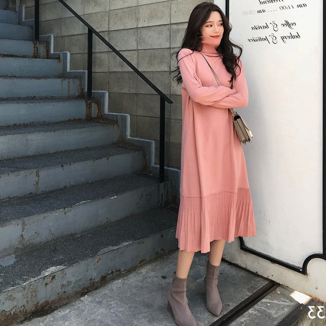 Đàm midi dệt kim thiết kế đơn giản thanh lịch cho nữ | BigBuy360 - bigbuy360.vn