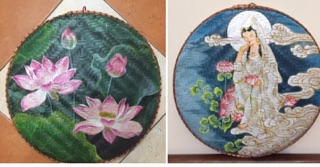 Tranh gà trống phong thuỷ 40cm