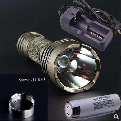 convoy c8+ XPH Hi v3 đầu thép không gỉ phá kính