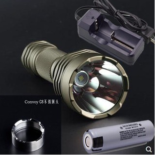 convoy c8+ XPH Hi v3 đầu thép không gỉ phá kính