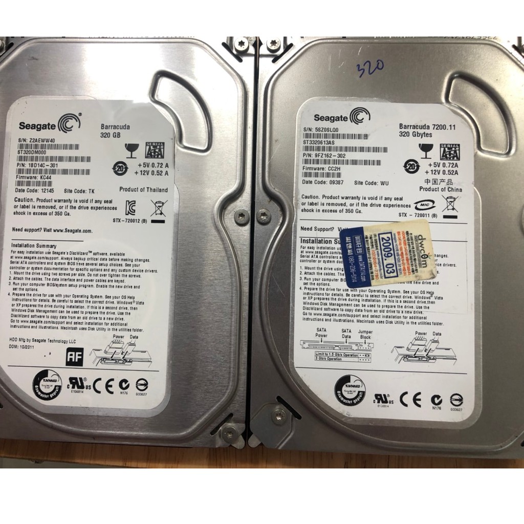 Ổ cứng HDD Seagate 80GB/ 160GB/ 250GB/ 320GB/ 500GB (Hàng Tháo Máy Bộ- mới trên 90%) - Bảo hành 12 tháng 1 đổi 1 | BigBuy360 - bigbuy360.vn