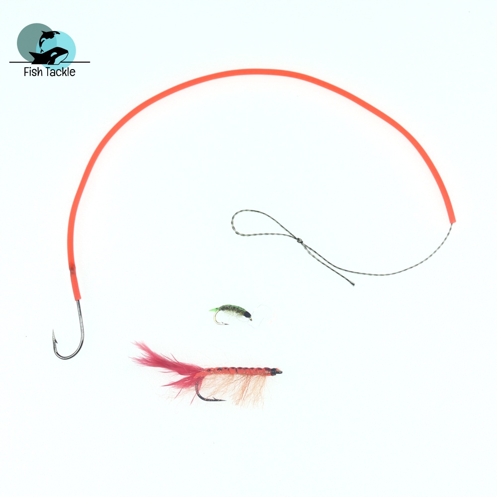 Túi 4m Ống Silicon Mỏng Co Giãn Mềm Bọc Dây Câu Cá Nymph Worm