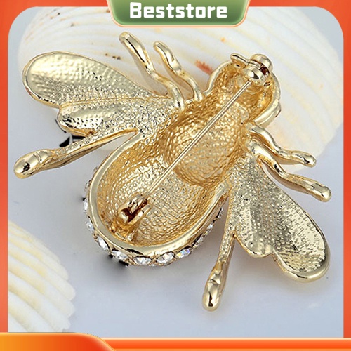 Huy hiệu cài áo hình con ong đính đá thời trang