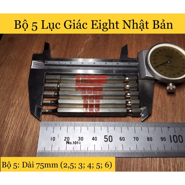 Bộ 5 Lục Giác Nhật Eight 75mm