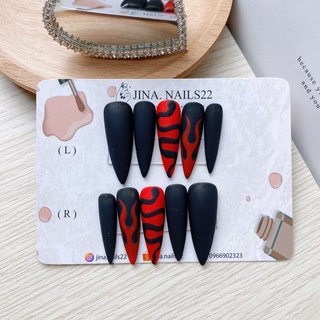 Nailbox móng giả móng úp hình lửa rắn