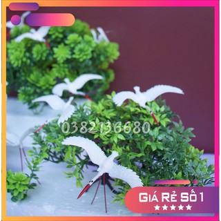 Cò nhựa 🕊️ SIÊU SALE 🕊️ Tiểu cảnh trang trí hòn non bộ- phụ kiện phong thủy