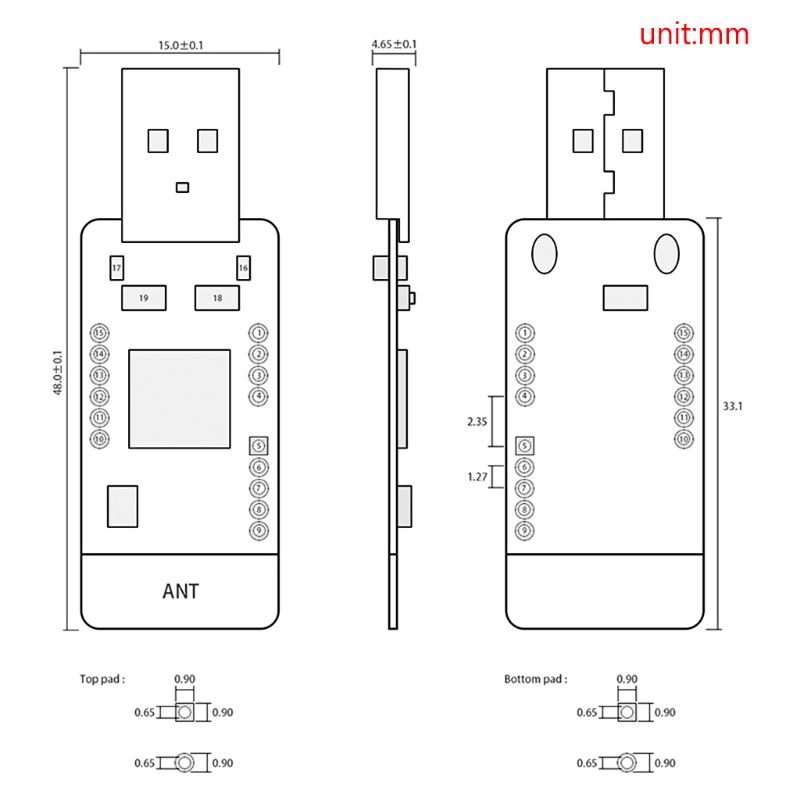 CC2531 2.4GHz ZigBee Module USB Dongle Analyzer USB Port RF Transmitter Receiver | WebRaoVat - webraovat.net.vn