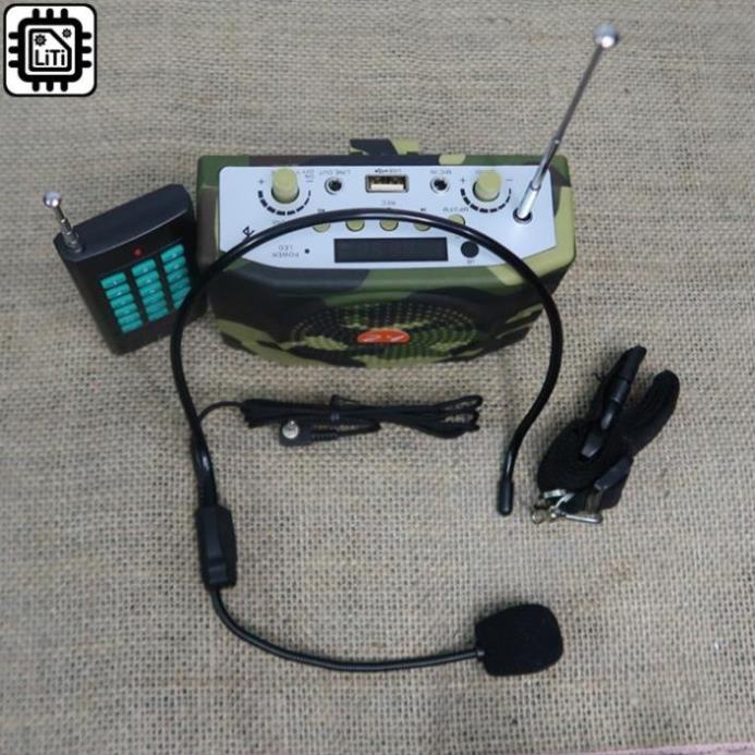 0357628205 Loa Bẩy Chim - Loa Mồi E898, Có kèm full phụ kiệm túi đựng remote có bluetooth 0357628205