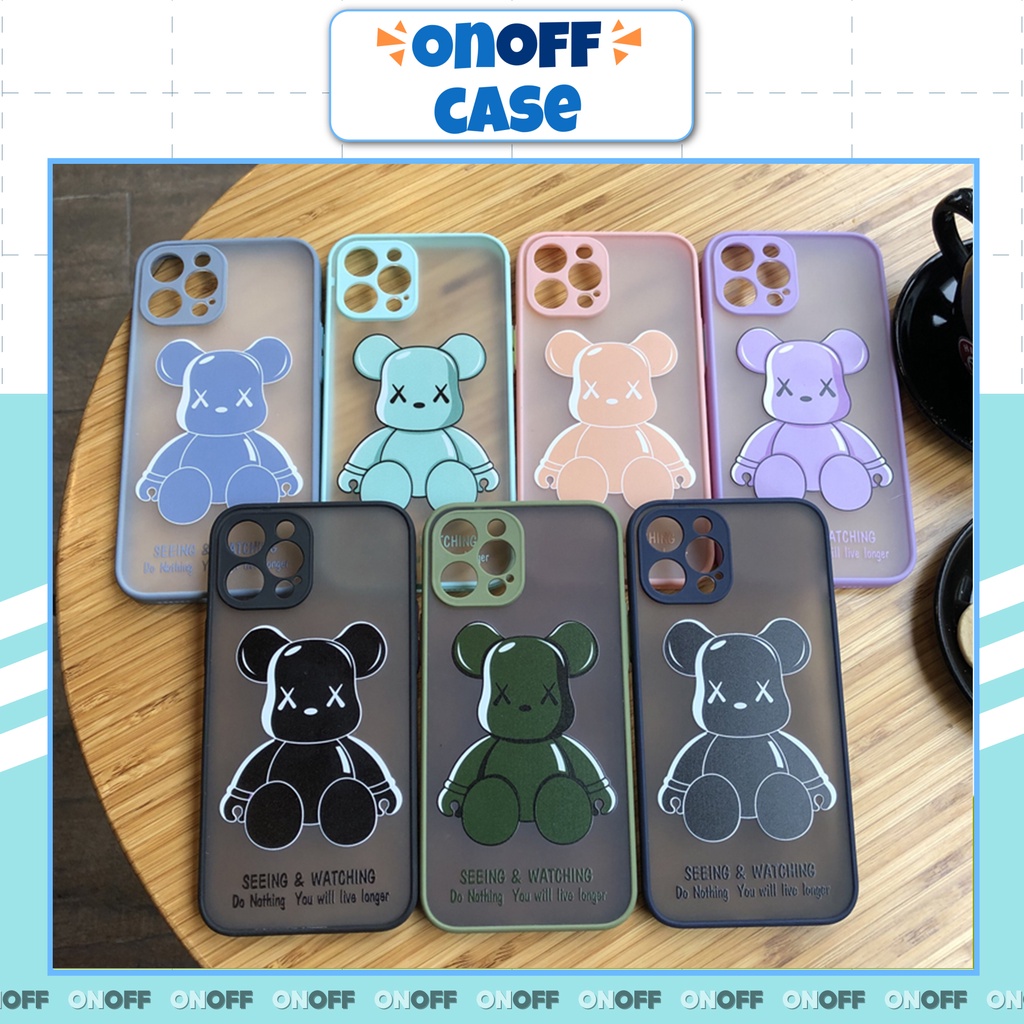 Ốp Lưng Iphone Basic Viền Màu Bảo Vệ Camera In HÌnh Kaws Seeing Watching,Iphone5/5s/6/6plus/6s/6splus/7/7plus/8/8plus/x
