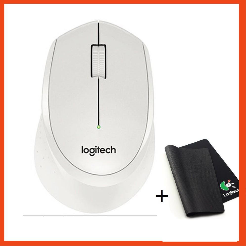 ✅ Màu Trắng | chuột không dây logitech m330 không tiếng ồn (tặng bàn di chuột cao cấp)