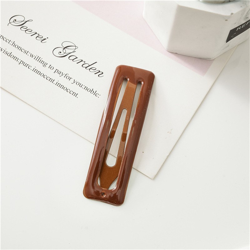 Kẹp Tóc Mặt Hình Học Cỡ Lớn Màu Sắc Kẹo Ngọt Phong Cách Nhật Bản Và Hàn Quốc Dành Cho Bé Gái