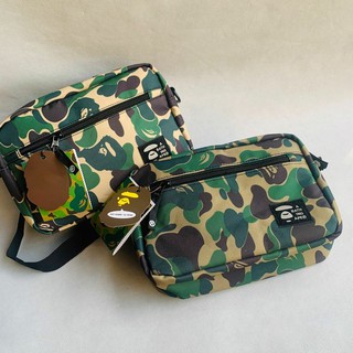 Túi Đeo Chéo Họa Tiết Rằn Ri Thời Trang Cá Tính BAPE A BATHING APE Crossover Shoulder Bag
