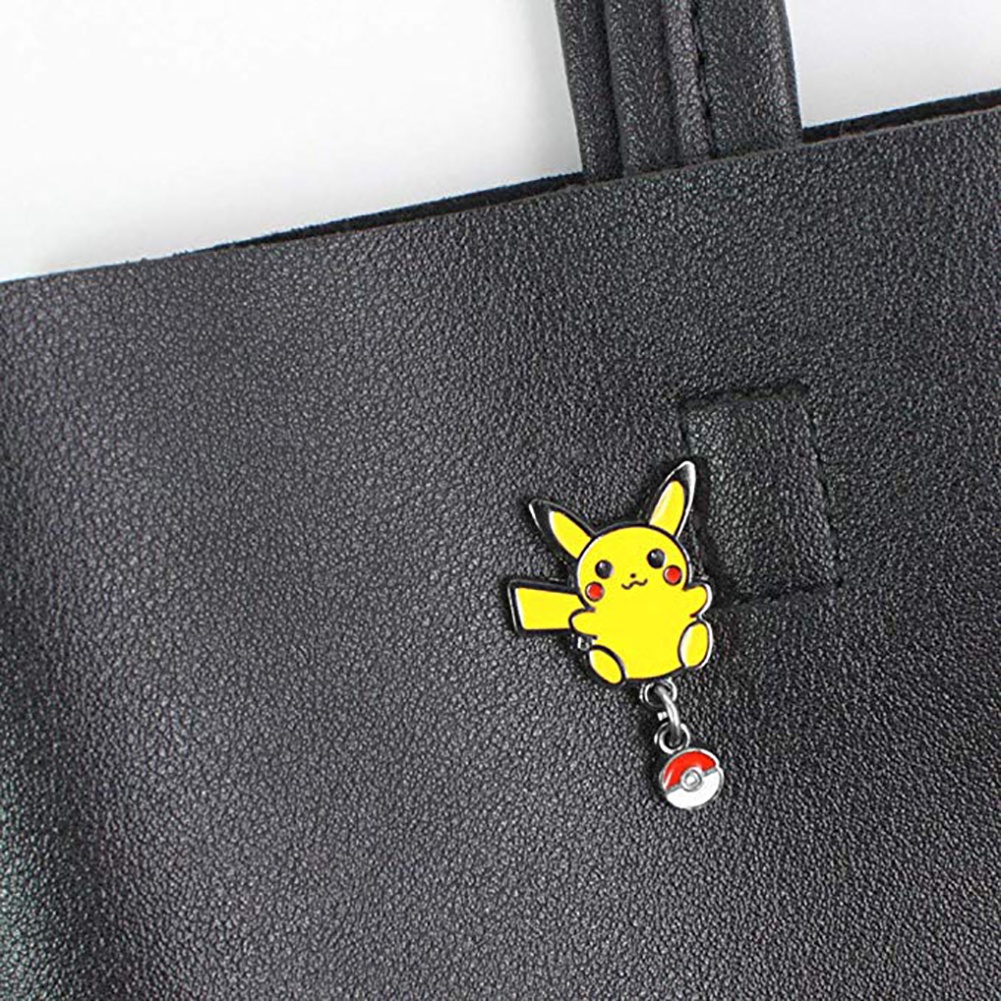 YOML✔Metal Mini Unisex Pikachu Pokemon Brooch Pin Scarves Shawl Clip Badge Decor