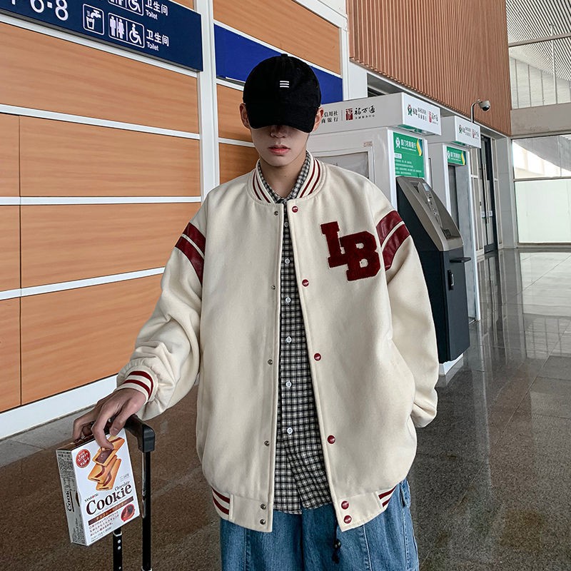 Áo Khoác Bóng Chày Form Rộng Thời Trang Dành Cho Nam | BigBuy360 - bigbuy360.vn