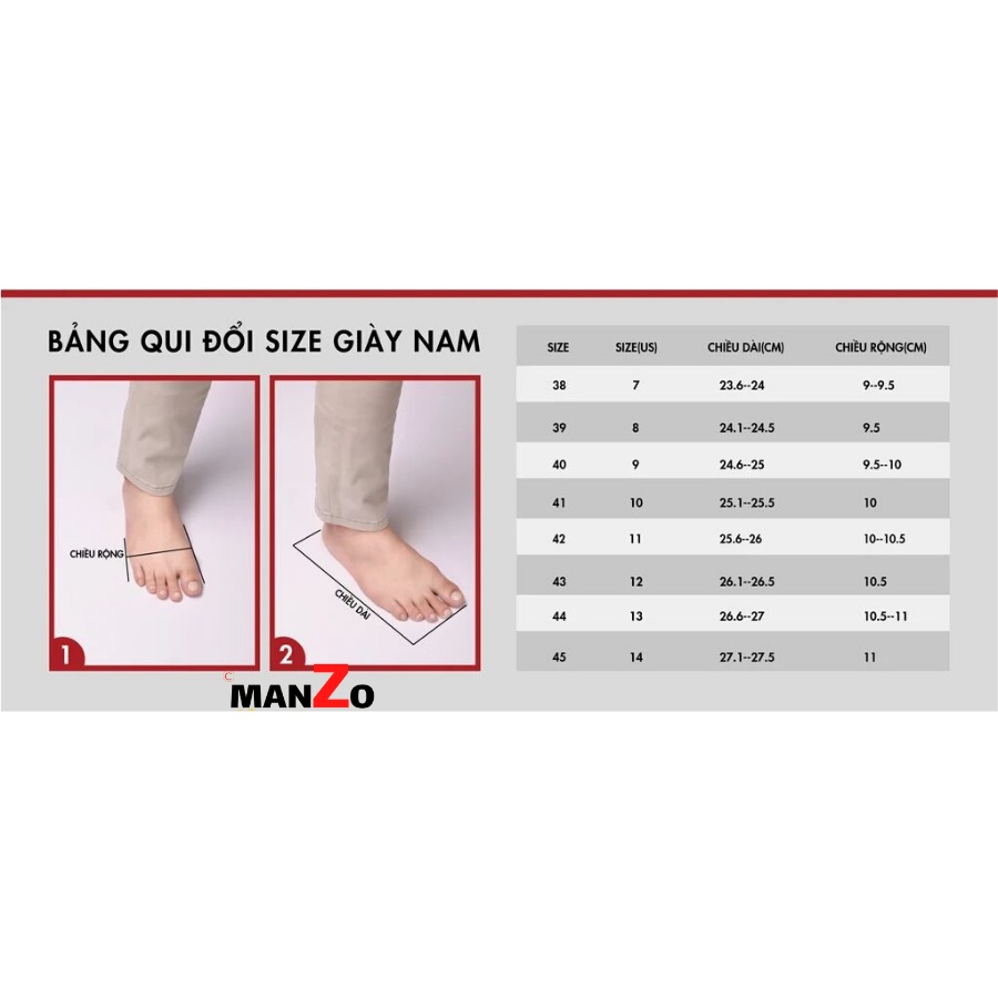 [DA BÒ NHẬP KHẨU] GIÀY DA NAM CAO CẤP - ĐẾ CAO SU ÊM CHÂN PHONG CÁCH TRẺ TRUNG - GIÀY NAM CÔNG SỞ GT101 MANZO